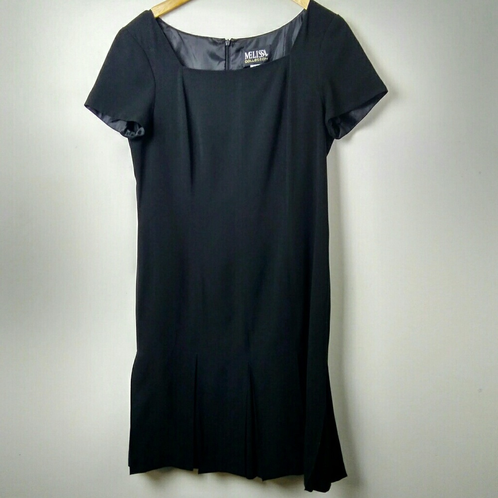 Melissa Collection, Short-sleeve Black Dress